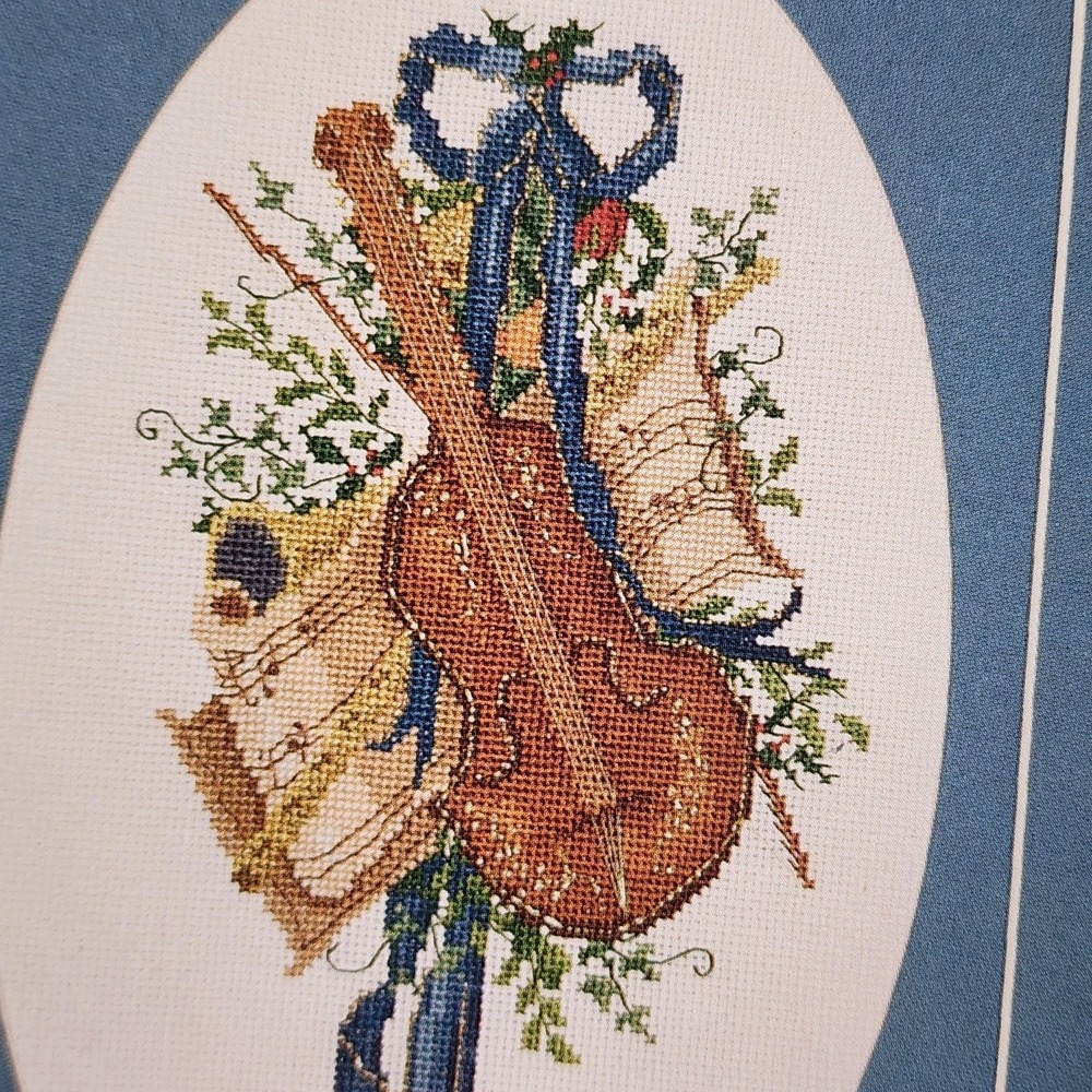 Violin‎ Counted Cross Stitch PATTERN ONLY Viola Music Sewing Needlepoint Cello